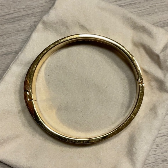 Kate Spade New York Changing Spots Hinge Bracelet Cream Gold- Rare - Picture 12 of 16